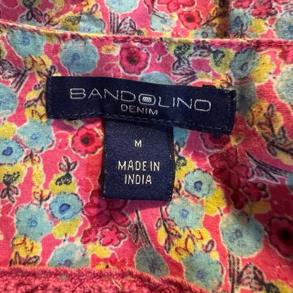 Bandolino Pink Crochet laced Colorful Stylish Sleeveless Floral top size Medium - Picture 8 of 8